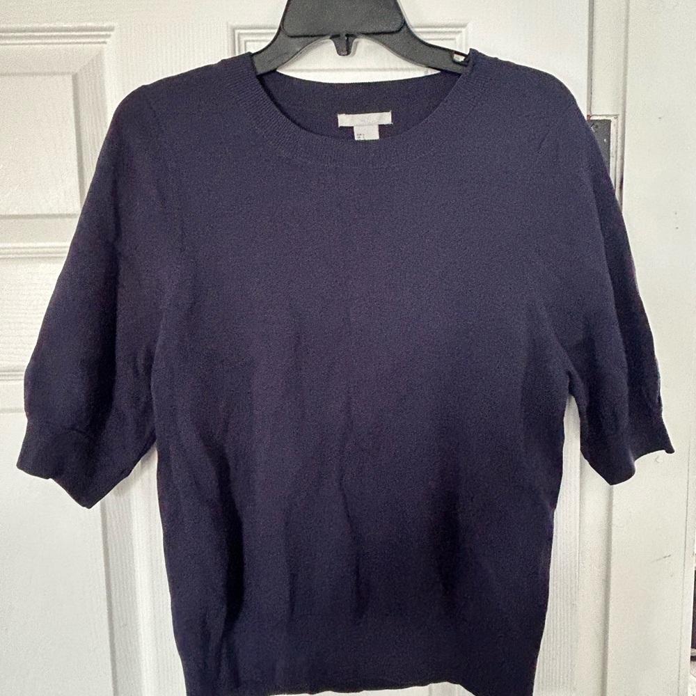 H&M Deep Blue Knit Top
